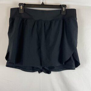 Athleta Skort Black L Elastic Waist